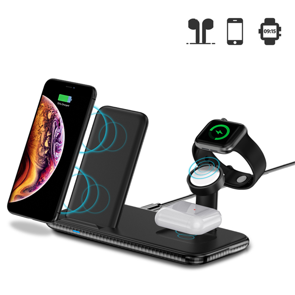 3 in 1 15W Wireless Charger Fast Charging Dock Station  MSH-CP-050