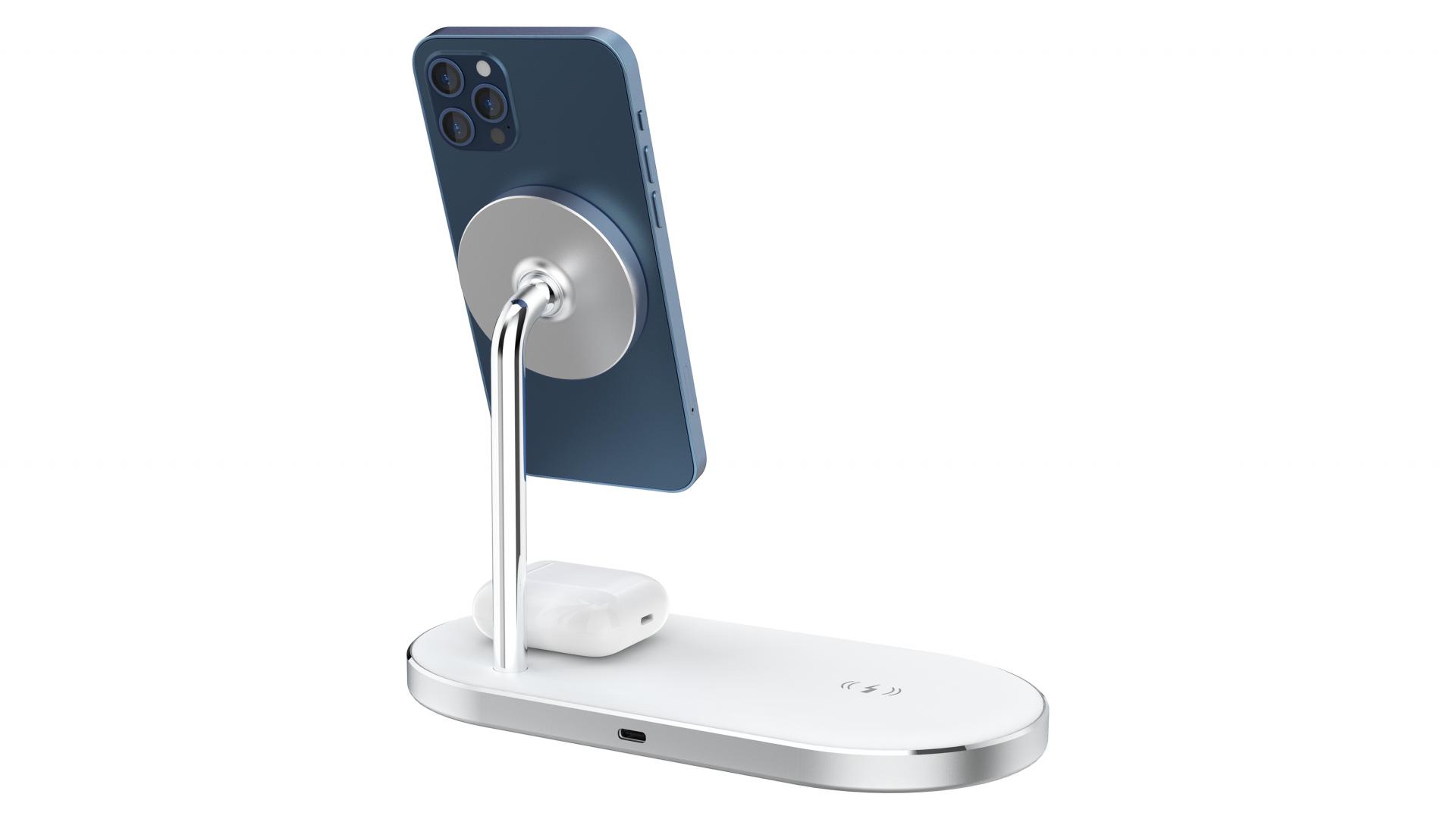 3 in 1 Magnetic Fast Wireless Charger Stand 30W for iPhone & Airpods 