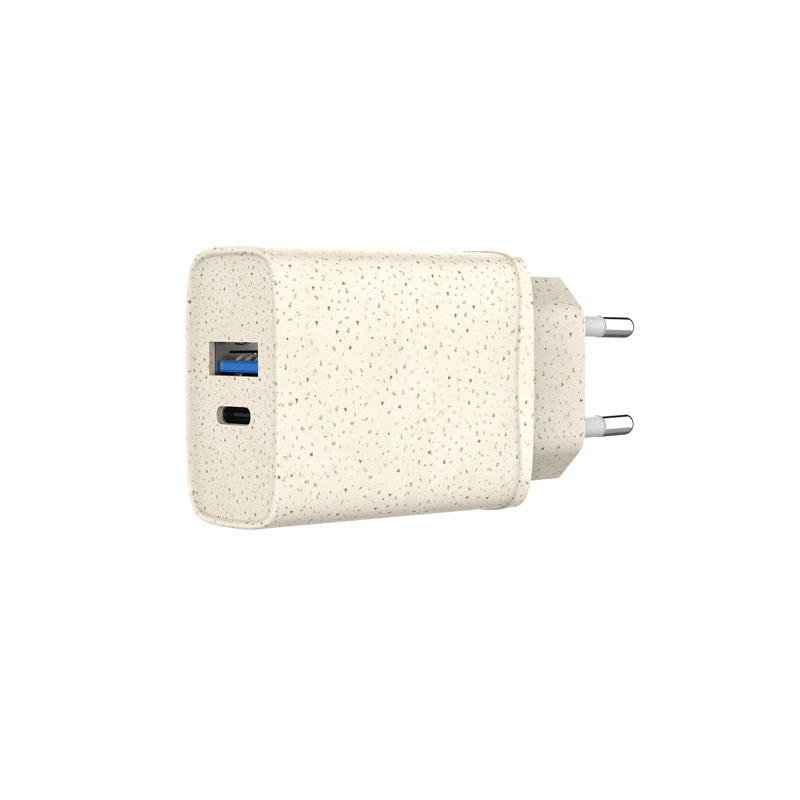 ECO-friendly PD25W+QC3.0 USB-C wall charger Type C travel charger MSH-TR-286