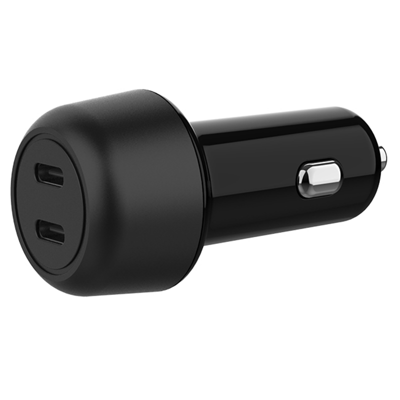 PD 25W Dual Usb Smart Car Charger 2 Port Mini Type-C Car Mobile Charger