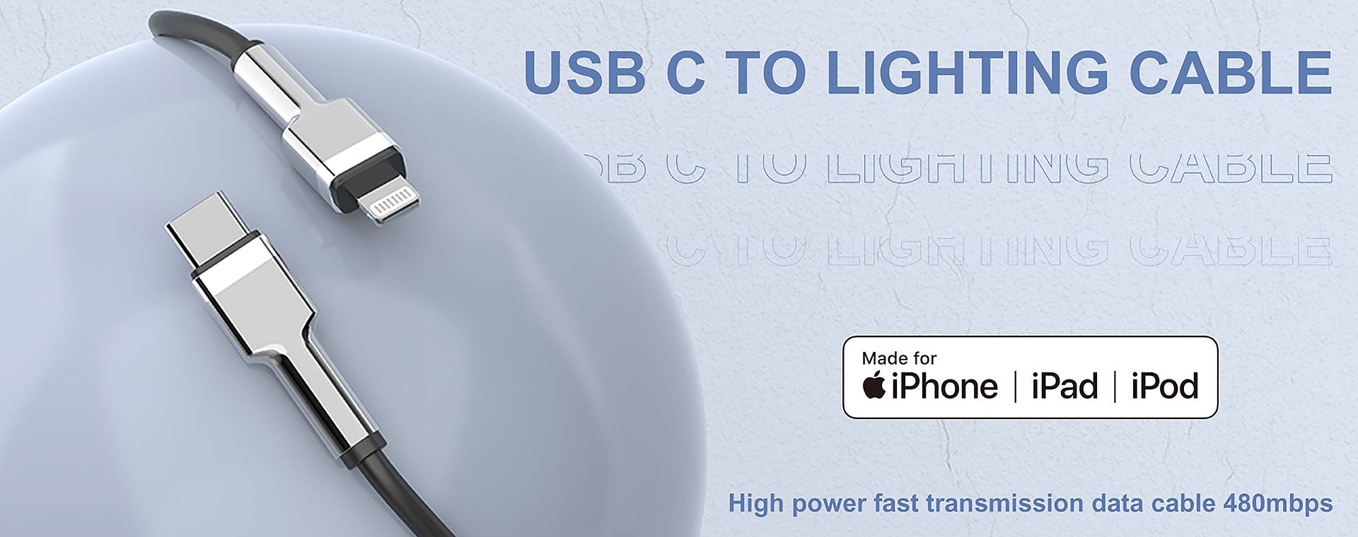MFI Certified Lighting Cable C89 C94 1M 2M For iPhone 12 13 Cable Mfi Fast Charging Cable Type c USB C to Lighting Cord