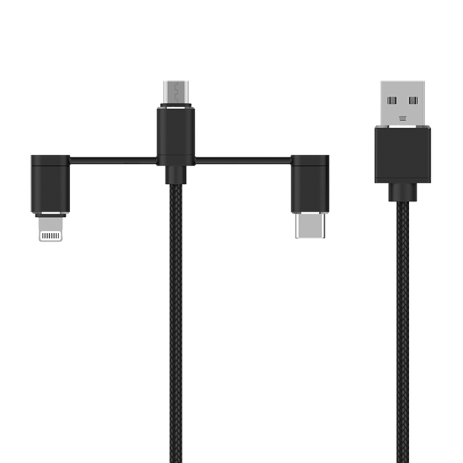 3 in 1 Micro USB Type C C89 Cable Data Charger Cable丨MSH