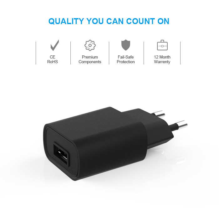 5V 1A Single USB wall charger 5W travel charger MSH-TR-219