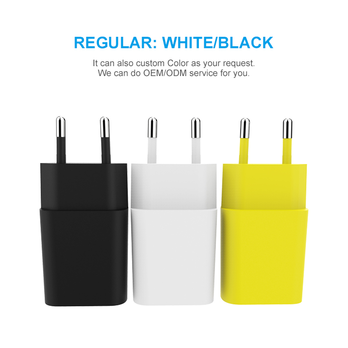 5V 1A Single USB wall charger 5W travel charger MSH-TR-219