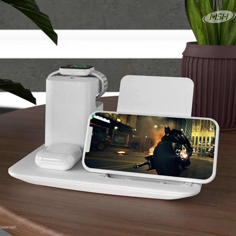 QI  3 in 1 Wireless charger Multi function wireless charger MSH-CP-022