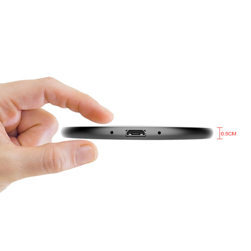10W Ultra Slim Aluminum Wireless charger QI certificate MSH-WI-012