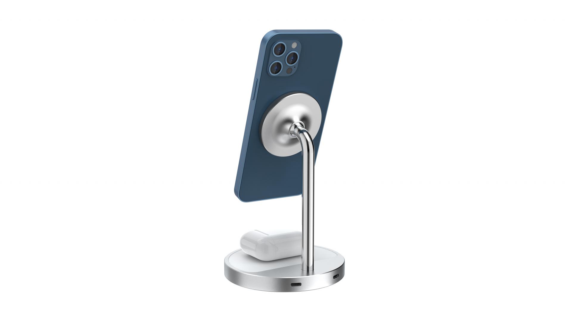 15W 2 In 1 Fast Charging MagnetIC Phone Holder Wireless Charger丨MSH