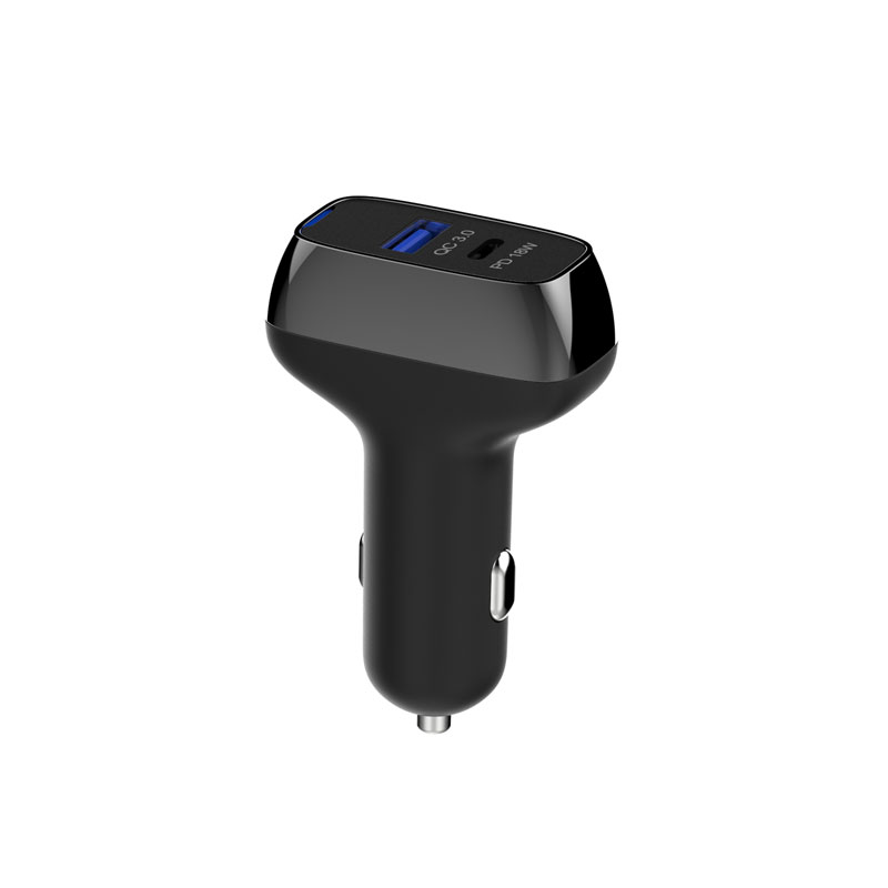 PD18W+QC3.0 Dual USB ports car charger MSH-SC-193