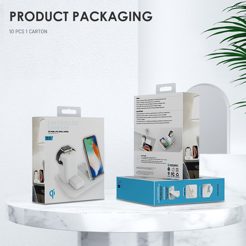 QI  3 in 1 Wireless charger Multi function wireless charger MSH-CP-022