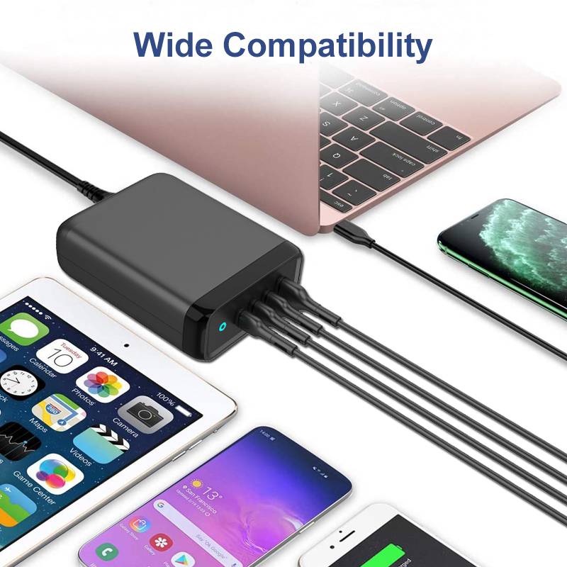 Private Model 4 Ports 100W USB-C PD QC3.0 Smart Charger丨MSH