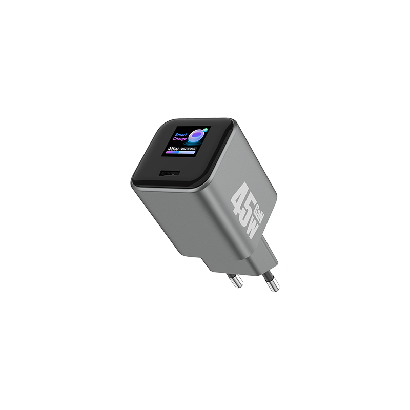 45W Mini TFT display GaN Charger