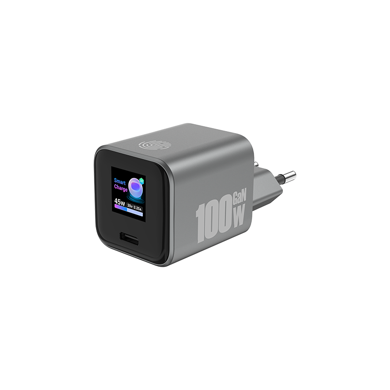 100W Mini TFT display GaN Charger
